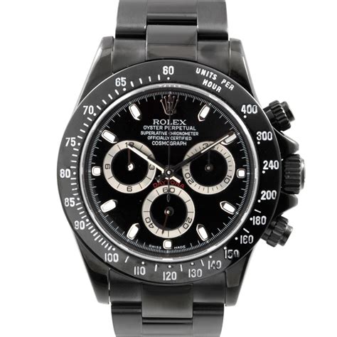 rolex daytona pvd black|black daytona rolex price.